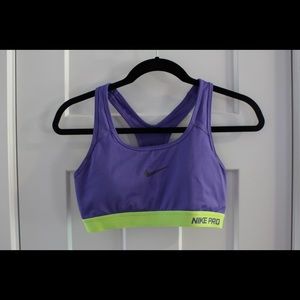 Blue Nike Pro Sports bra!